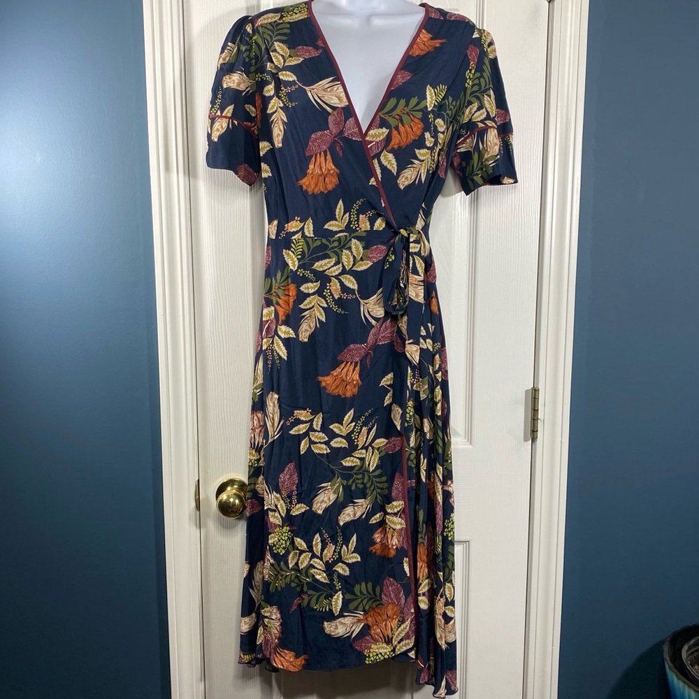 Jade Johnny Was Floral Wrap dress